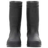 Botas de lluvia Vidaxl tamaño 38 PVC Negro