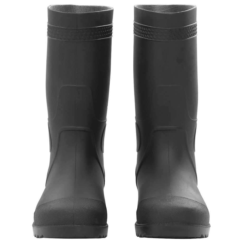 VidaXL bottes de pluie taille 38 PVC noir