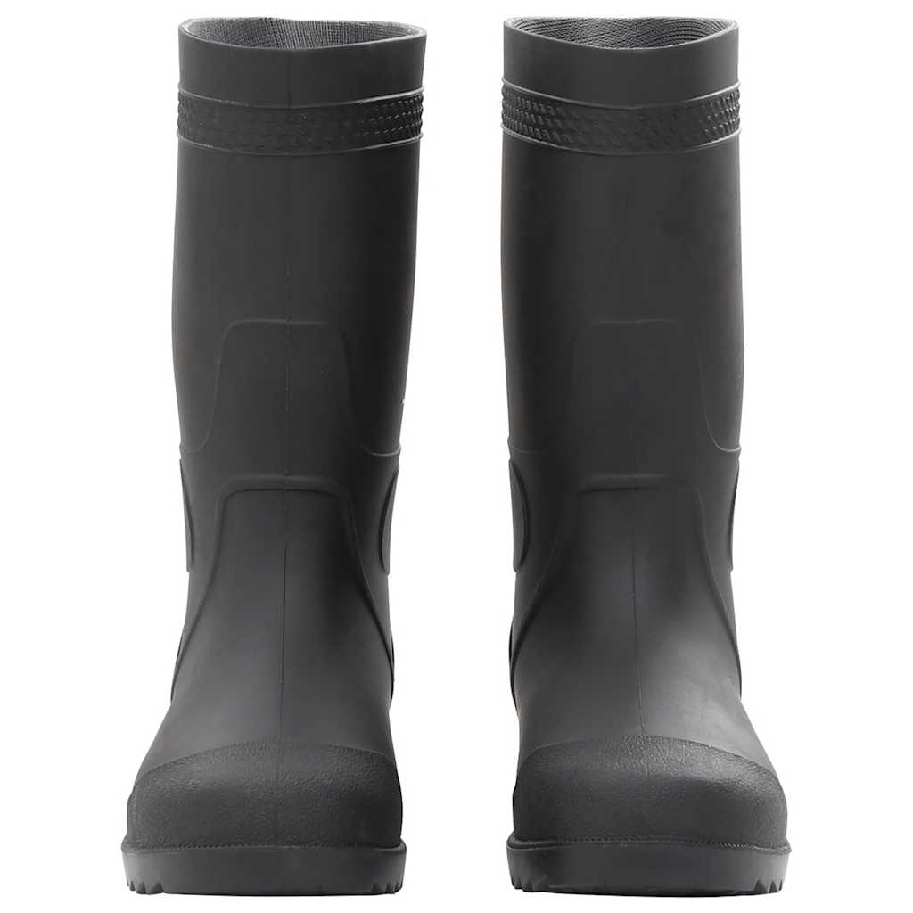 VidaXL bottes de pluie taille 39 PVC noir