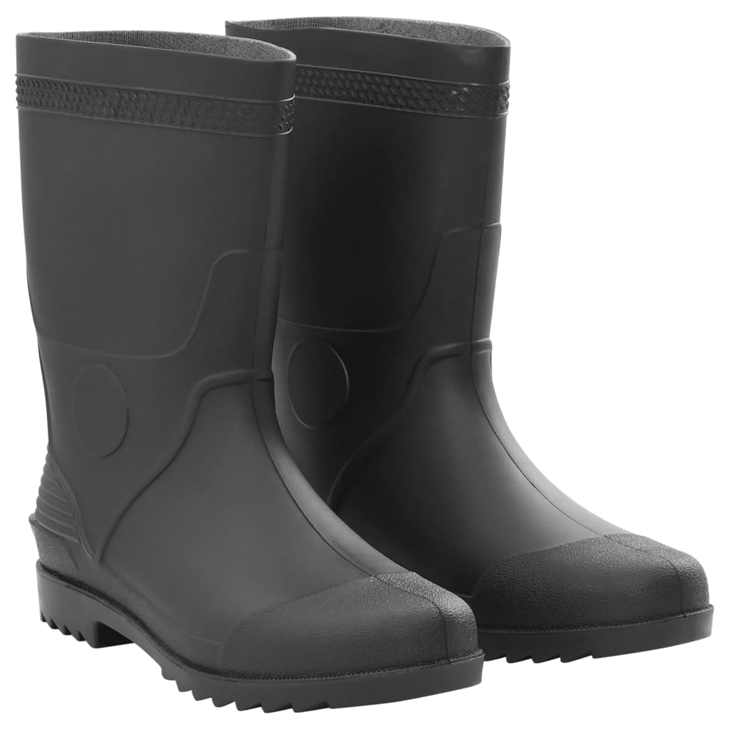 Botas de lluvia Vidaxl tamaño 45 PVC Negro