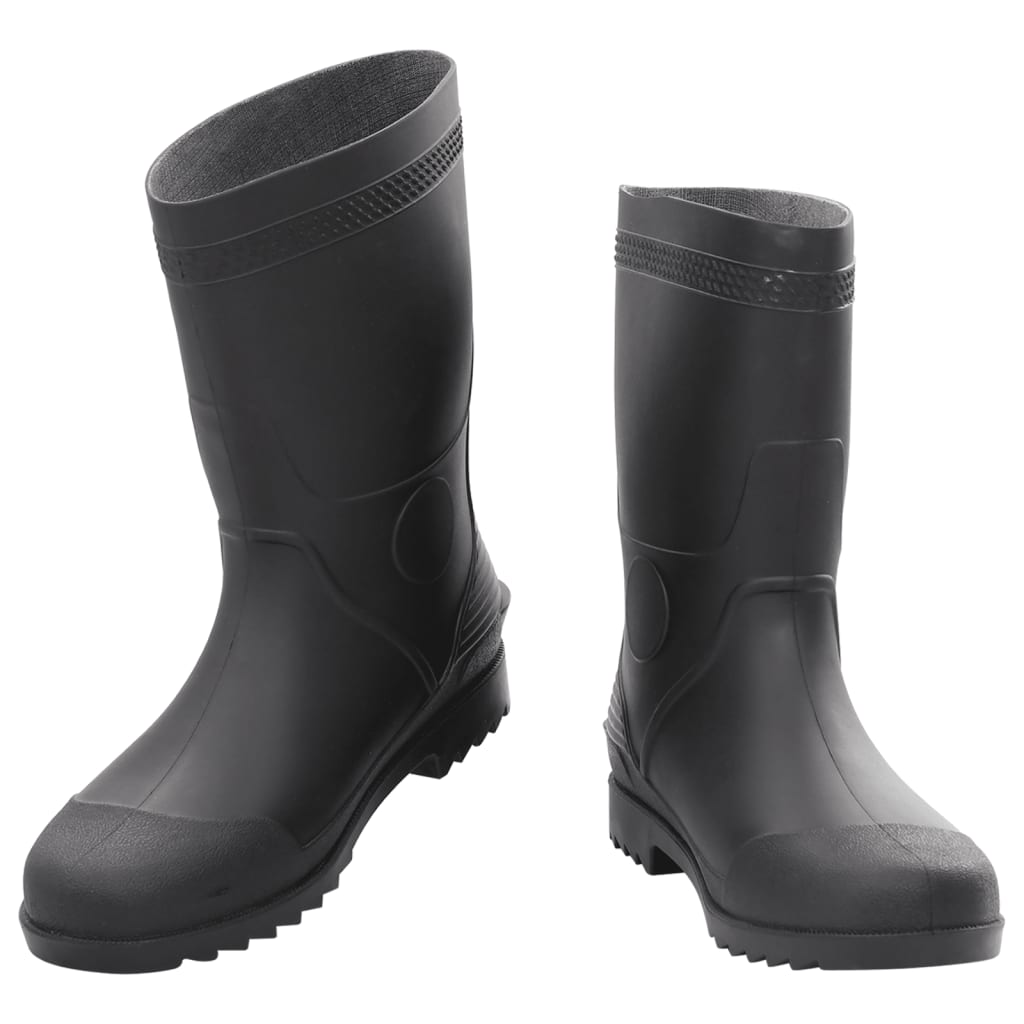 Botas de lluvia Vidaxl tamaño 45 PVC Negro