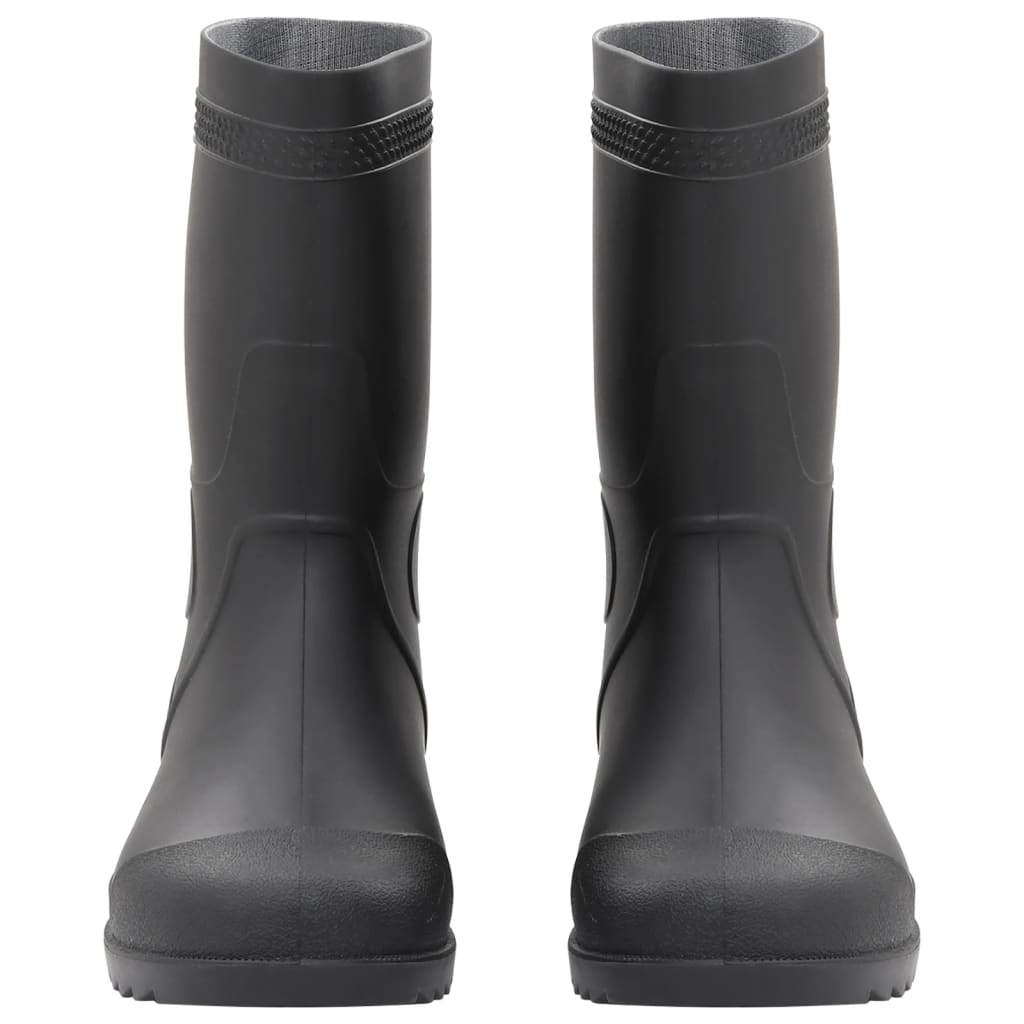 Botas de lluvia Vidaxl tamaño 45 PVC Negro