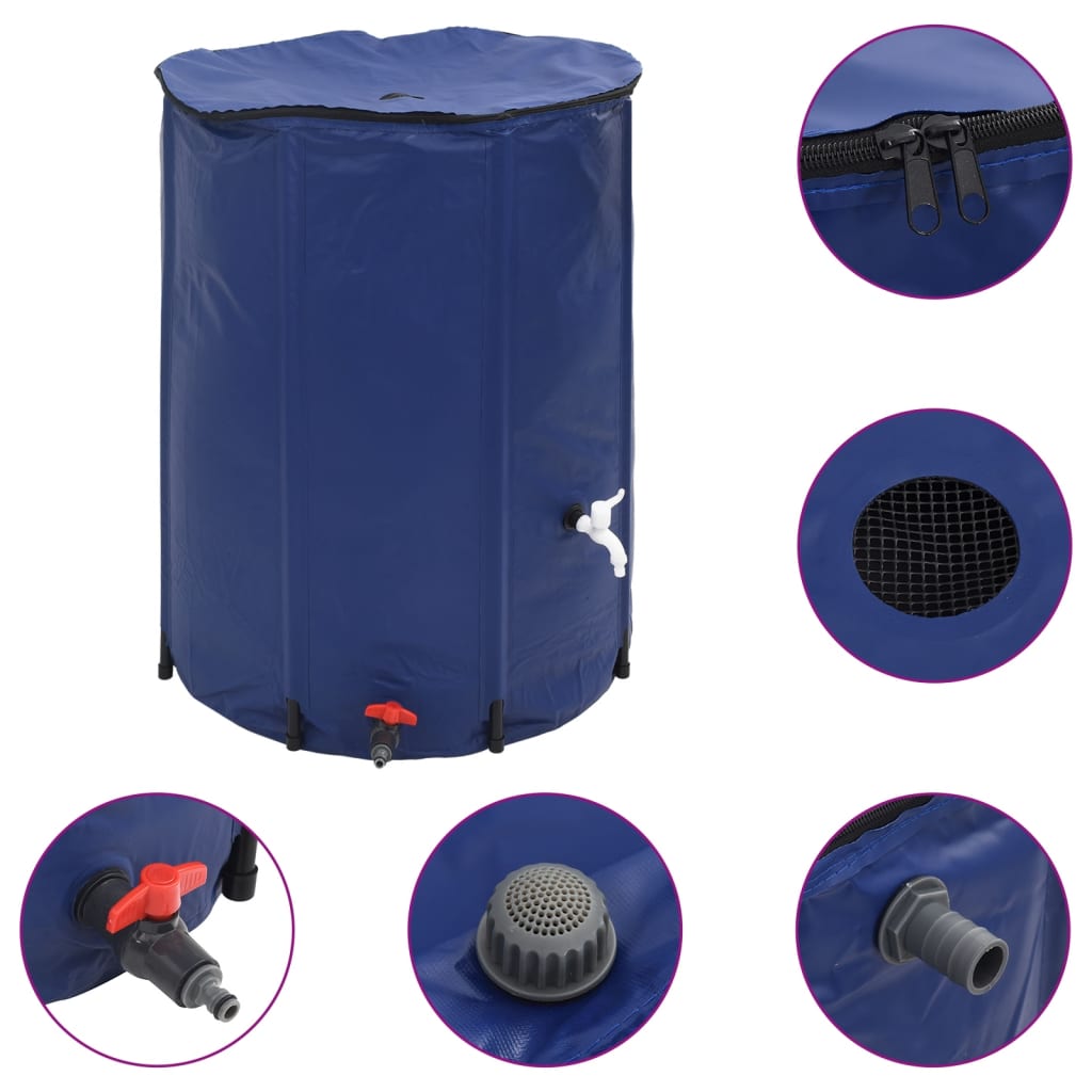 Serbatoio d'acqua Vidaxl con tocco pieghevole 750 L PVC