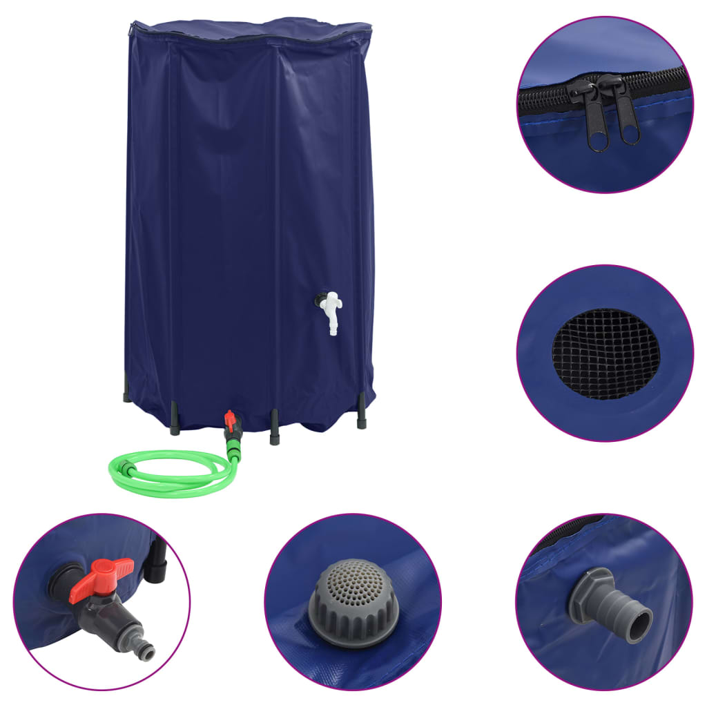 Réservoir d'eau VidaXL avec robinet pliable 500 l PVC