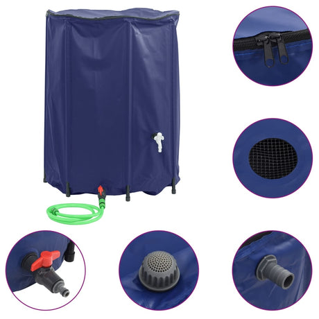 Réservoir d'eau VidaXL avec robinet pliable 1350 l PVC