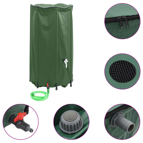 Réservoir d'eau VidaXL avec robinet pliable 380 l PVC