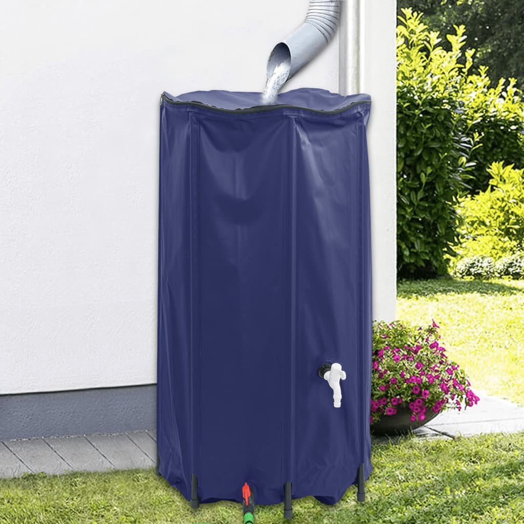 Serbatoio d'acqua Vidaxl con tocco pieghevole 380 L PVC