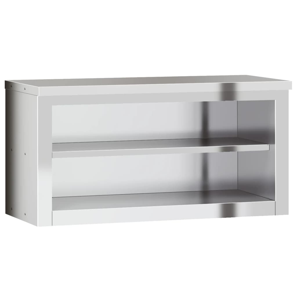 Armoire murale de cuisine Vidaxx avec étagère en acier inoxydable