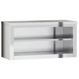 Armoire murale de cuisine Vidaxx avec étagère en acier inoxydable