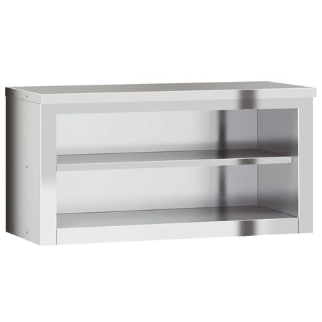 Armoire murale de cuisine Vidaxx avec étagère en acier inoxydable