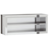 Armoire murale de cuisine Vidaxx avec étagère en acier inoxydable