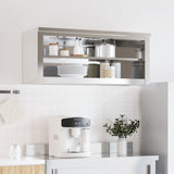 Armoire murale de cuisine Vidaxx avec étagère en acier inoxydable