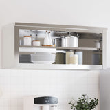 Armoire murale de cuisine Vidaxx avec étagère en acier inoxydable