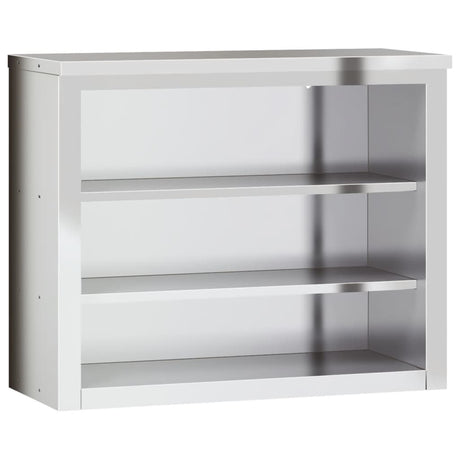 Armoire murale de cuisine Vidaxx avec étagères en acier inoxydable