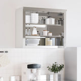 Armoire murale de cuisine Vidaxx avec étagères en acier inoxydable