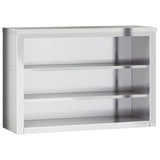 Armoire murale de cuisine Vidaxx avec étagères en acier inoxydable