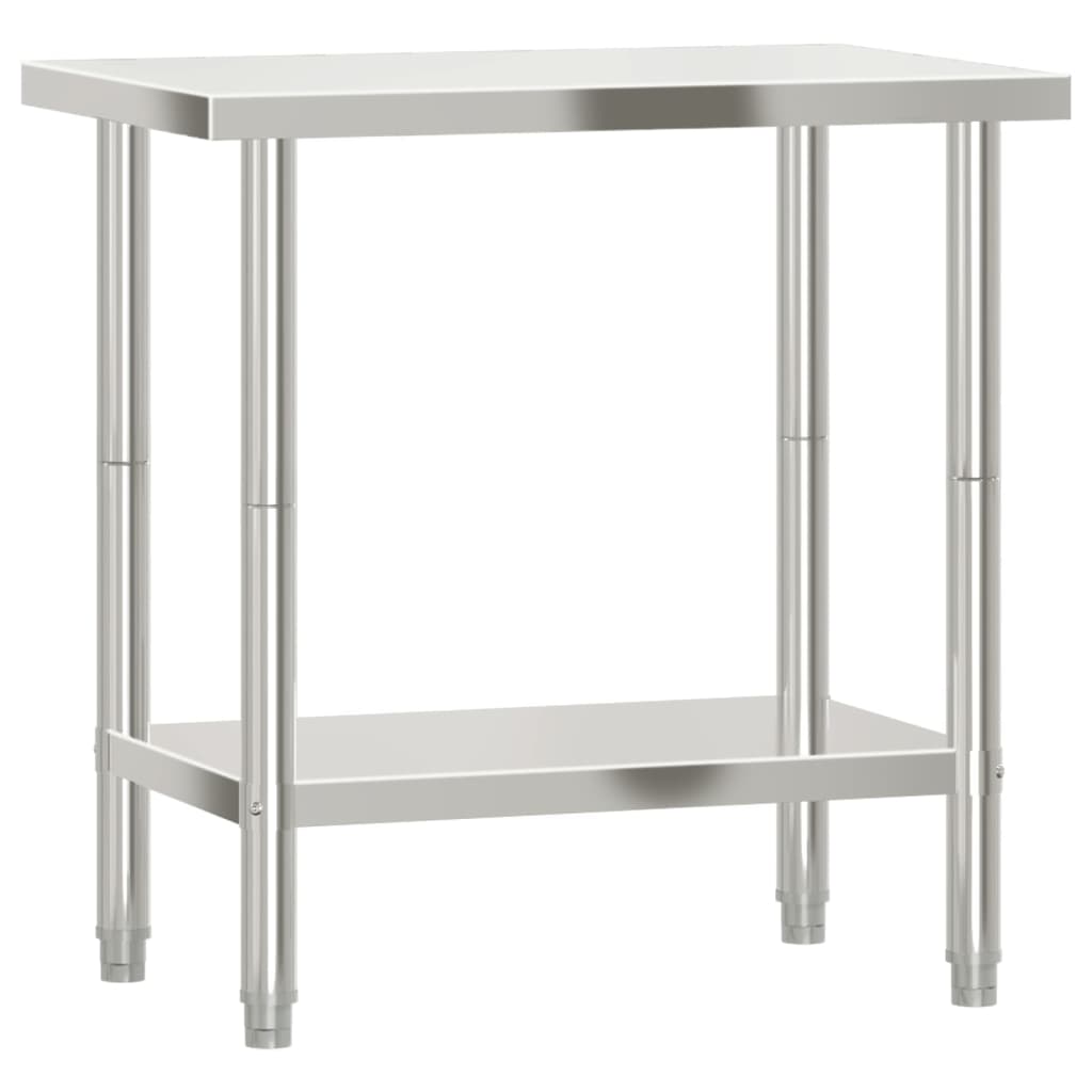 Vidaxx table de travail de cuisine 82,5x55x85 cm acier inoxydable
