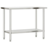 Vidaxl Kitchenwork table 110x55x85 cm Stainless steel