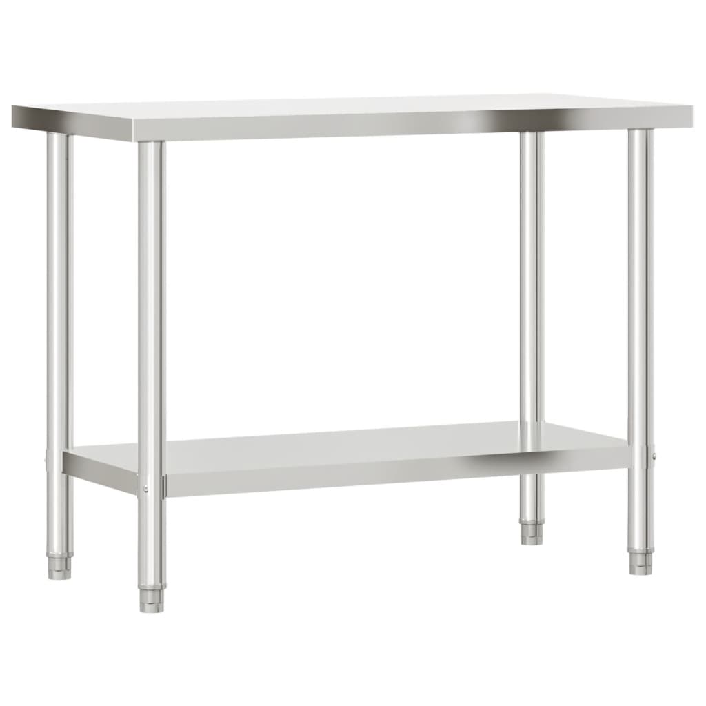 Vidaxx table de travail de cuisine 110x55x85 cm acier inoxydable