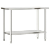 Vidaxx table de travail de cuisine 110x55x85 cm acier inoxydable