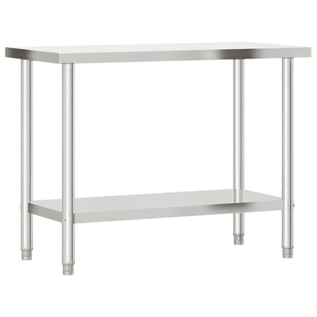 Vidaxx table de travail de cuisine 110x55x85 cm acier inoxydable