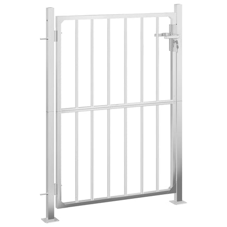 VidaXL Portail de jardin 100x150 cm en acier inoxydable
