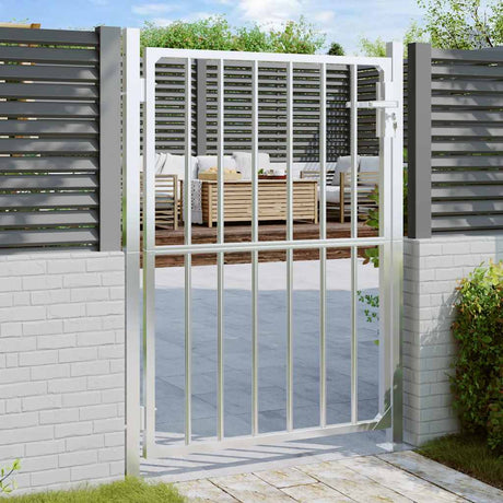VidaXL Portail de jardin 100x150 cm en acier inoxydable