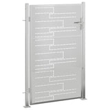 Vidaxl Garden Gate 100x125 cm en acier inoxydable