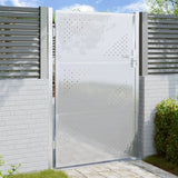 Vidaxl Garden Gate 100x125 cm rustfritt stål