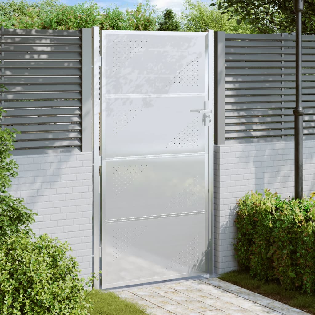 Porta Vidaxl 100x180 cm in acciaio inossidabile