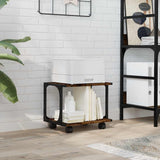 Vidaxx armoire pour imprimante 2 couches 41x28x33,5 cm bois d'ingénierie chêne fumé