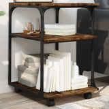 Vidaxx armoire d'imprimante 3 couches 43x48x64 cm bois traité, chêne fumé