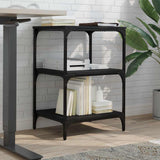 Vidaxx armoire d'imprimante 3 couches 50x41x75 cm bois traité noir