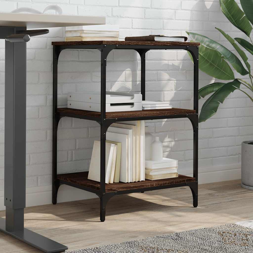 Vidaxx armoire d'imprimante 3 couches 50x41x75 cm bois fini chêne brun