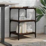 Vidaxx armoire d'imprimante 3 couches 50x41x75 cm bois fini chêne brun