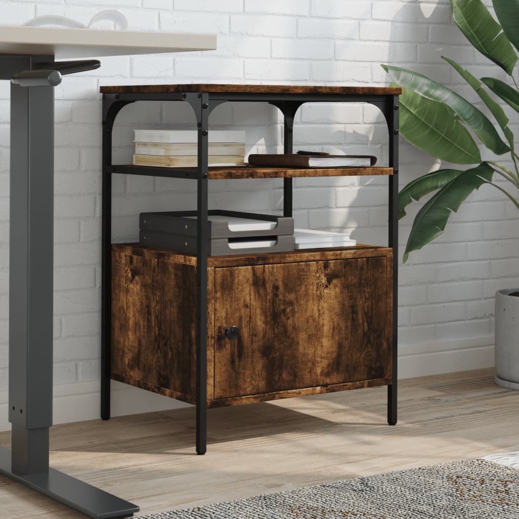 Vidaxx armoire d'imprimante 3 couches 50x40x76 cm bois traité, chêne fumé