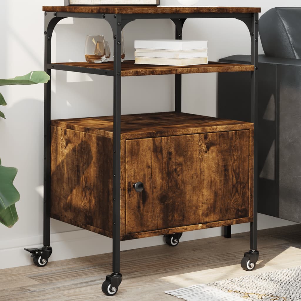 Vidaxx armoire d'imprimante 3 couches 50x40x76 cm bois traité, chêne fumé