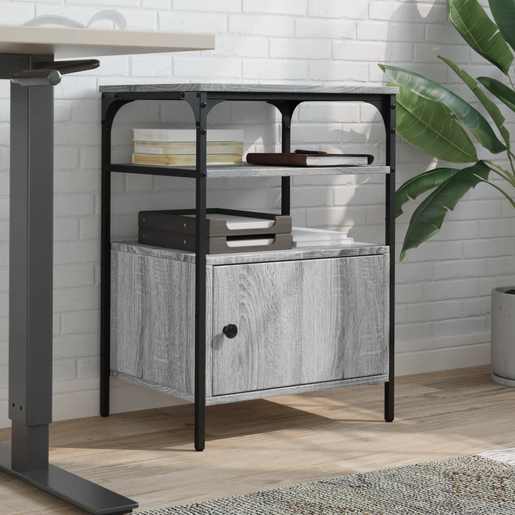 Vidaxx armoire d'imprimante 3 couches 50x40x76 cm bois traité gris sonoma