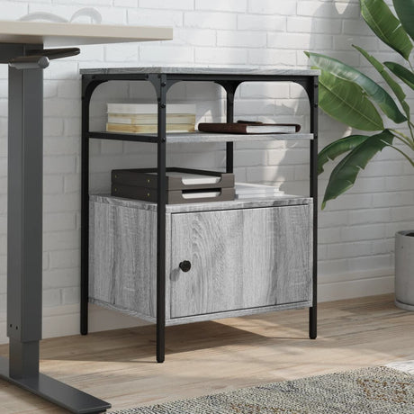 Vidaxx armoire d'imprimante 3 couches 50x40x76 cm bois traité gris sonoma