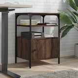 Vidaxx armoire d'imprimante 3 couches 50x40x76 cm bois fini chêne brun