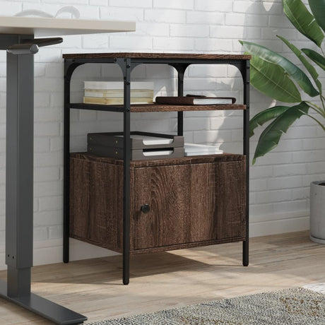 Vidaxx armoire d'imprimante 3 couches 50x40x76 cm bois fini chêne brun