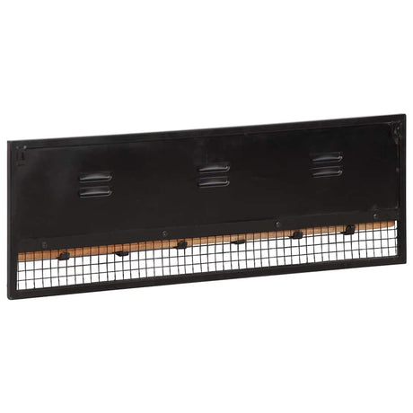 Vidaxl wandkapstok 90x11x30 cm massief mangohout mango
