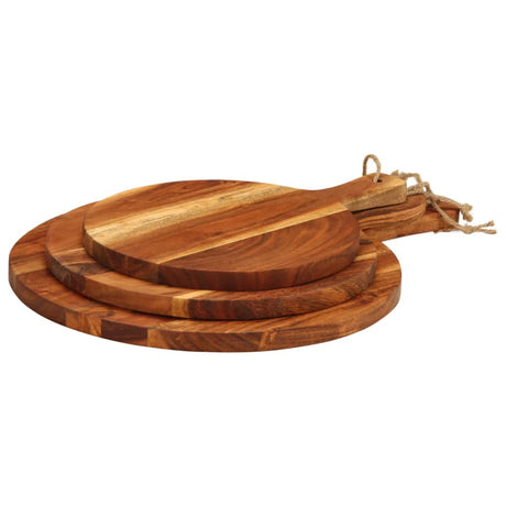 Vidaxx bloc à découper 3 pcs bois d'acacia massif