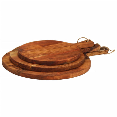 Vidaxx bloc à découper 3 pcs bois d'acacia massif