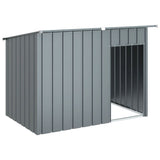 Vidaxxl niche avec toit 153x91x110 cm acier anthracite