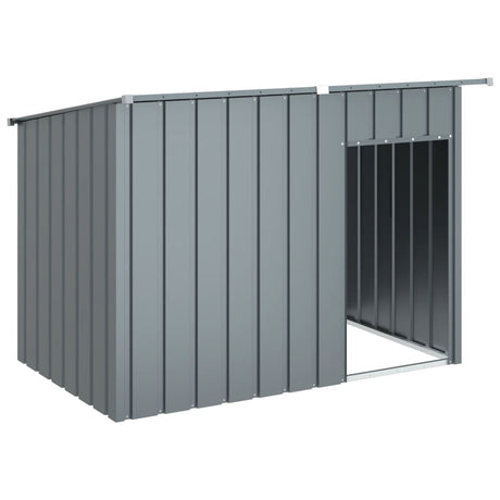 Vidaxxl niche avec toit 153x91x110 cm acier anthracite