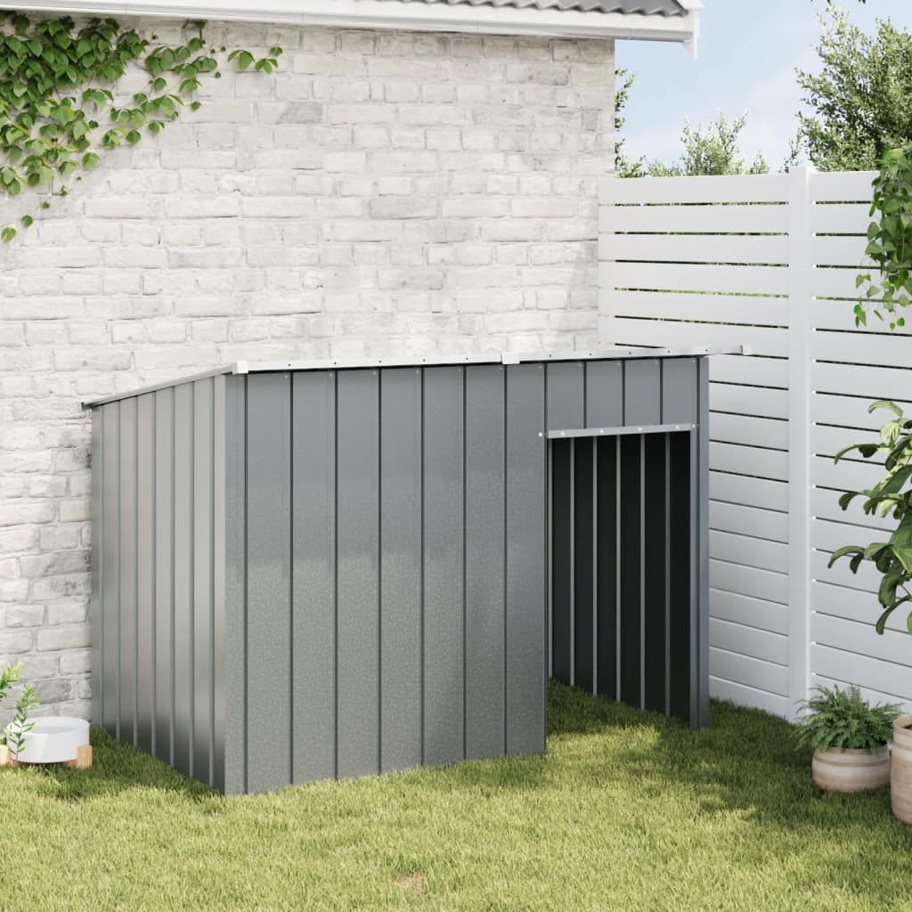 Vidaxxl niche avec toit 153x91x110 cm acier anthracite