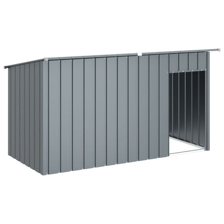 Vidaxxl niche avec toit 196x91x110 cm acier galvanisé anthracite