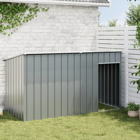 Vidaxxl niche avec toit 196x91x110 cm acier galvanisé anthracite