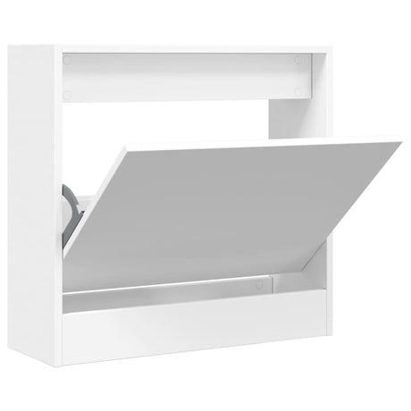 Vidaxx meuble à chaussures 60x21x57 cm bois d'ingénierie blanc